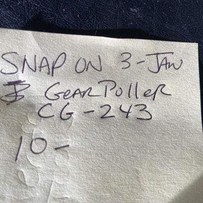 224: Vintage Snap-On Gear Puller