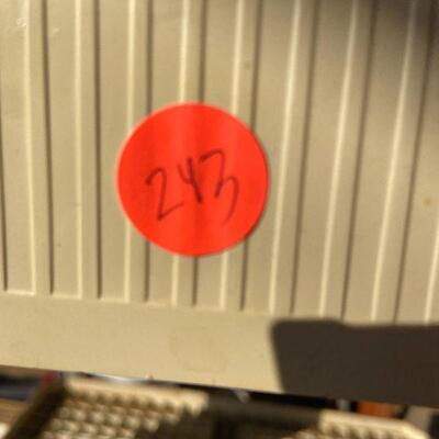 243: Vintage  plastic tiered shelf