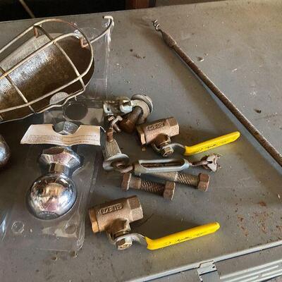 257: Vintage 2 Drawer Metal cabinet on Wheels