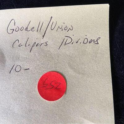 259: Vintage Goodell/Union Capileres and Dividers