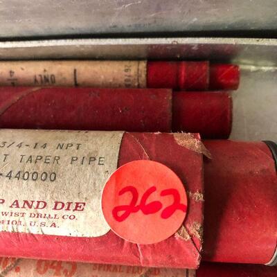262: Vintage Cleveland and Bay State Steel Reamers, Lot, and Dies