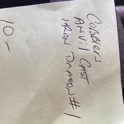 266: Vintage Cast Iron Cobblers Anvil