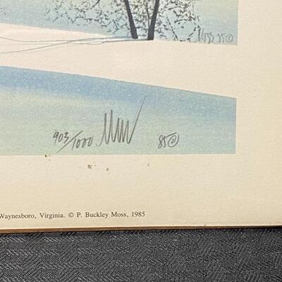 P Buckley Moss THE WATCH 1985 Repro Print Unframed Signed Numbered