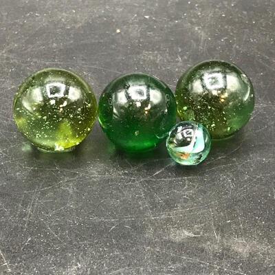 Lot of 4 Marbles