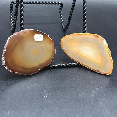Lot of 2 Geode Slices