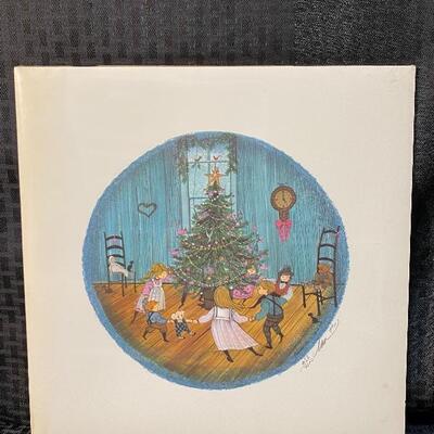 P Buckley Moss CHRISTMAS DANCE 1987 Repro Print Unframed Signed Numbered