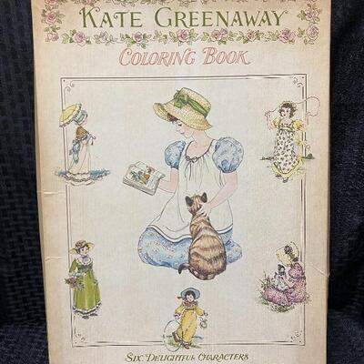 Kate Greenaway Large Coloring Book 6 Delightful Character Pages