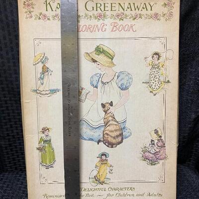 Kate Greenaway Large Coloring Book 6 Delightful Character Pages