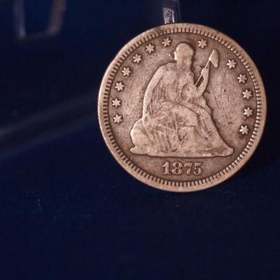 1875 seated liberty with arrows  179