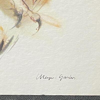 Pair of Vintage Klaus Meyer Gasters Owl Watercolor Blank Cards
