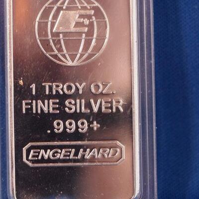 1 Troy oz .999 Fine Silver Bar  21