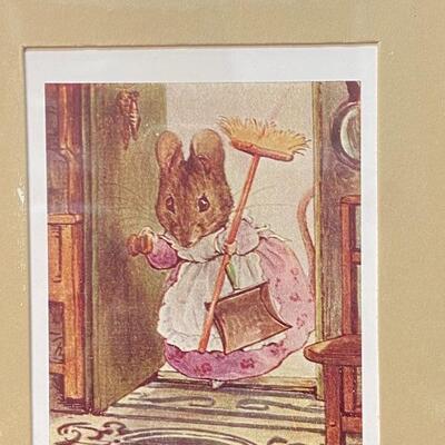 Vintage Beatrix Potter Mouse Lithograph