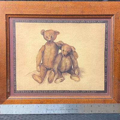"My Buddy" Framed Teddy Bear Art by Mary Beth Baxter