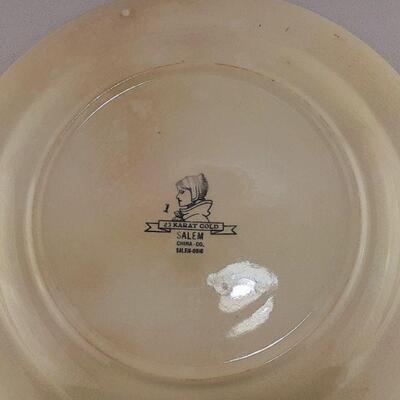 Salem China Vintage Floral Plate