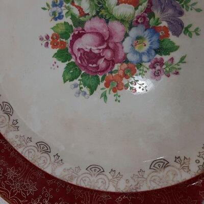 Salem China Vintage Floral Plate