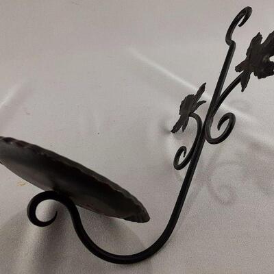 Metal Ivy Leaf Candle Holder