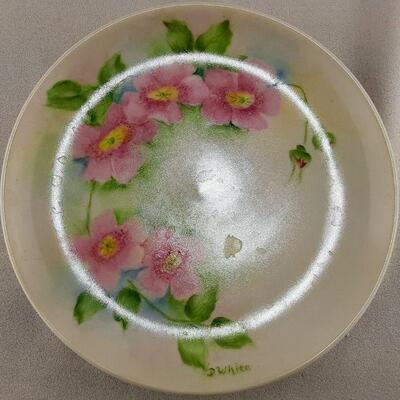 Hand Painted Floral Bread and Butter Plate