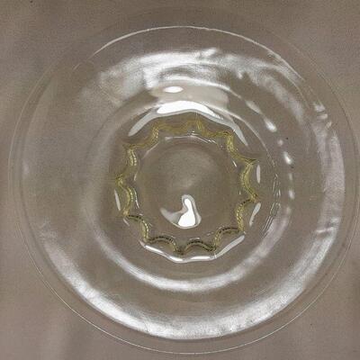 Clear Glass Pedestal Plate