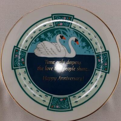 Swan Anniversary Plate