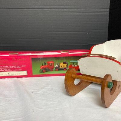 Lot #215 Windsor Collection Wooden Train Wooden Sleigh