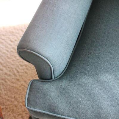 Lot 5 Blue Wingback Chair #2