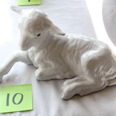 Lot 10 Handmade Ceramic Lamb