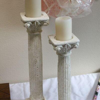 Lot 35 Lrg.. Column Candle Sticks