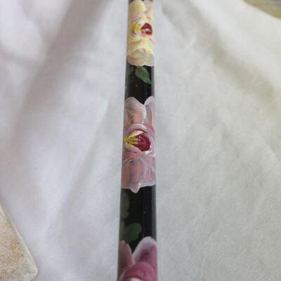 Lot 36 Brass Duck Handle Women's Hand painted Cane