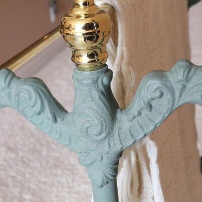 Lot 87 Iron/Brass Blanket Stand/Rack