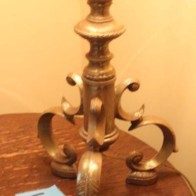 Lot 120 Lrg. Gold Ornate Table Lamp