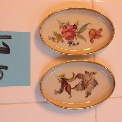 Lot 126 Vintage Pair of Danmark Porcelain Dishes 