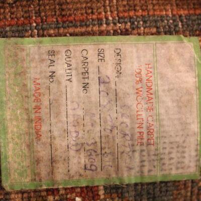 Lot 127 Handmade Wool Rug from India