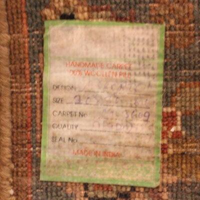 Lot 127 Handmade Wool Rug from India