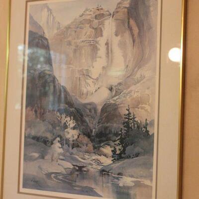 Lot 129 Framed Serigraph Signed Print