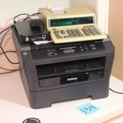 Lot 139 Brother Printer, Adding machine 
