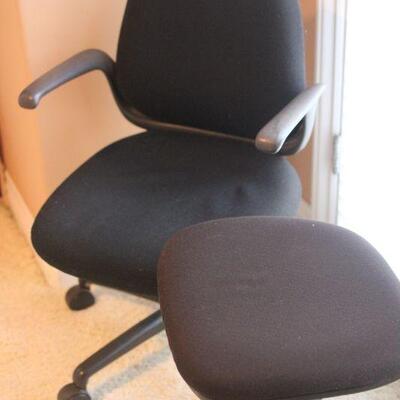 Lot 143 Two Black Rolling Office Chairs