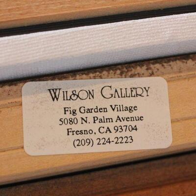 Lot 156 Signed Marty Bell Serigraph Framed Art