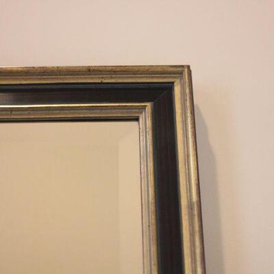 Lot 160 Black & Gold Trimmed Gold Beveled Mirror
