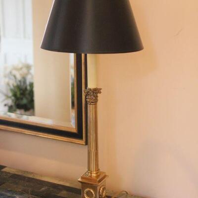Lot 161 Black & Gold Table/Office Lamp 