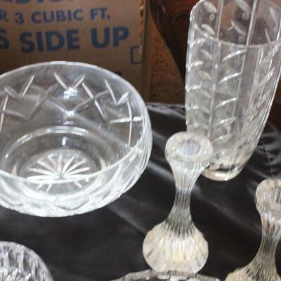Lot 164 Lead Crystal/Cut Glass Misc. Serving Pieces