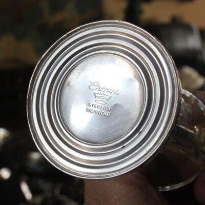 Lot 166 Sterling Weighted Salt/Pepper Shakes (4 total)