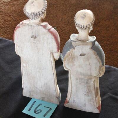 Lot 167 Handmade Wood Biblical Figures Made in Philippines