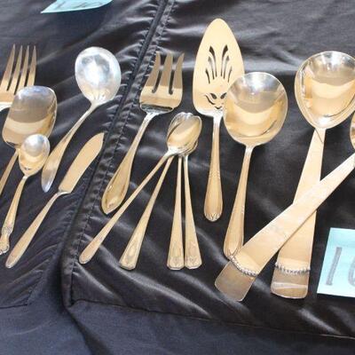 Lot 169 Misc. Silver Plate Flatware