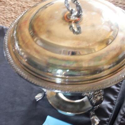 Lot 170 Silver Tall Chafing Dish