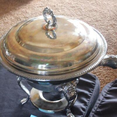 Lot 170 Silver Tall Chafing Dish
