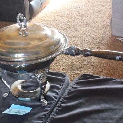 Lot 170 Silver Tall Chafing Dish