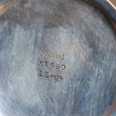 Lot 173 Sterling/Crystal Cream & Sugar