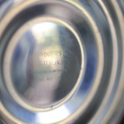 Lot 174 Sterling Silver Candle Sticks & Compote