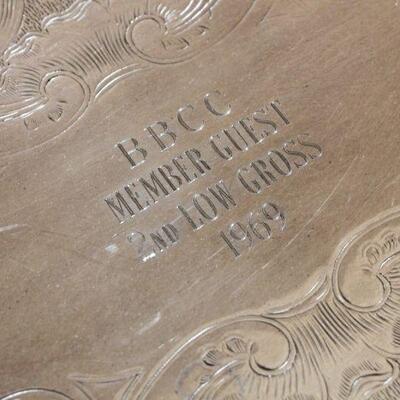 Lot 176 Vintage Silver Trophies/Awards #1 1969 Golf