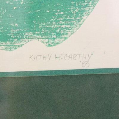 Lot 178 Apple Signed Serigraph Print Art 'Kathy McCarthy'